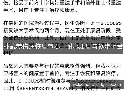 朴载赫伤病恢复节奏,耐心康复与逐步上量 朴载赫伤病恢复节奏,耐心康复与逐步上量